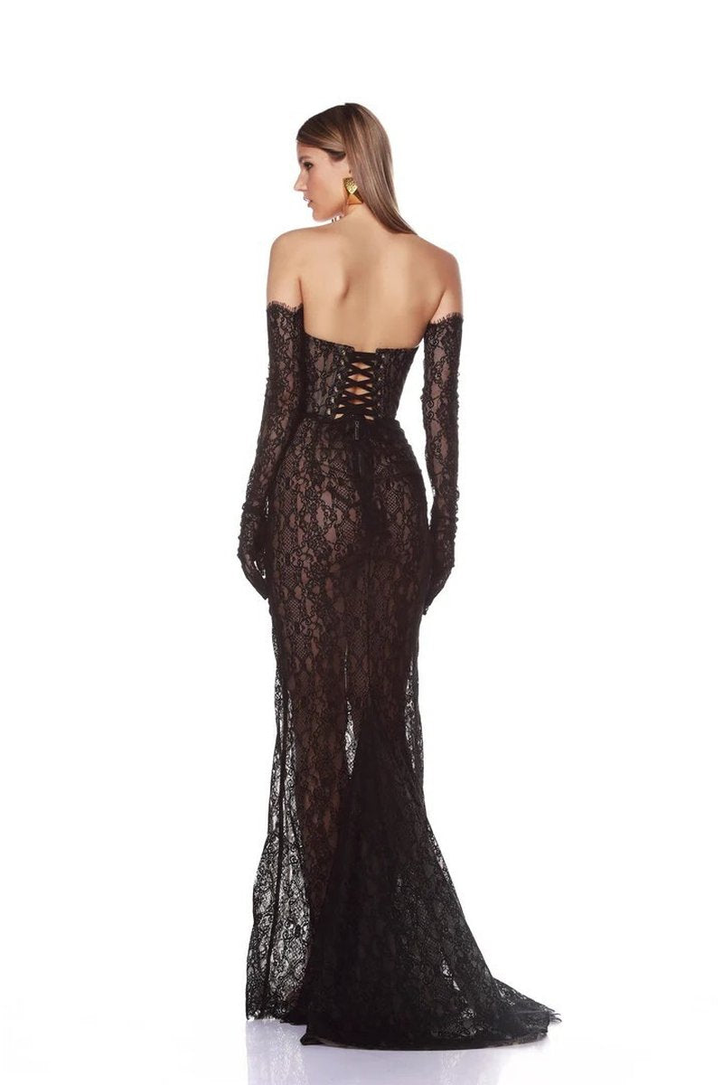 Off Shoulder Lace Mermaid Gown H6894