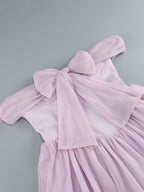 Off-Shoulder Lilac Ruffle Dress H7141