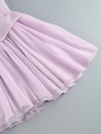 Off-Shoulder Lilac Ruffle Dress H7141