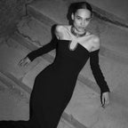 Off Shoulder Long Sleeve Maxi Dress H5316