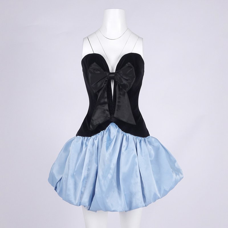 Off-Shoulder Pearl Embellished Mini Dress H6718
