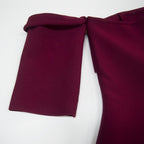 Off Shoulder Red Bandage Midi Dress H2996