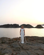 Off-Shoulder Ruched Maxi Dress H6488