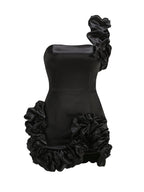 Off Shoulder Ruffle Mini Dress H6328