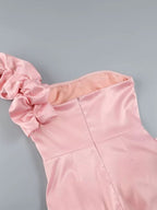 Off Shoulder Ruffle Mini Dress H6328