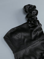 Off Shoulder Ruffle Mini Dress H6328