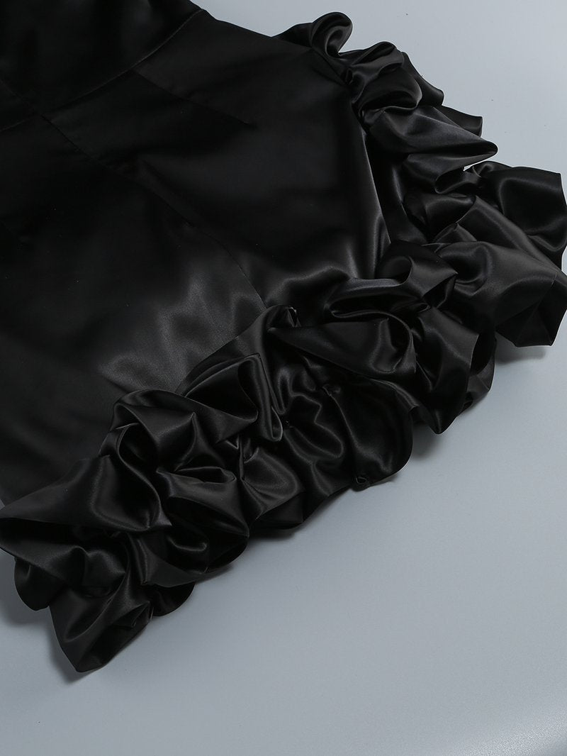 Off Shoulder Ruffle Mini Dress H6328
