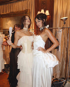 Off-Shoulder Ruffle Tiered Gown H6282