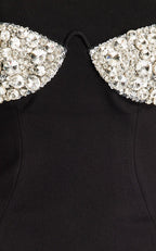 Off Shoulder Sequin Bust Mini Dress H6169