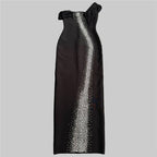 Off-Shoulder Sequin Maxi Dress H6806