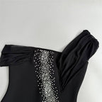 Off-Shoulder Sequin Maxi Dress H6806