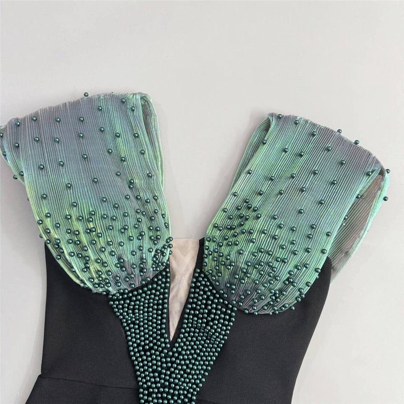Off Shoulder Sequin Mermaid Gown H6828