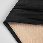 Off-Shoulder Sheer Ruched Cocktail Dress H6012
