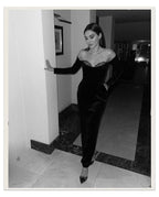 Off-Shoulder Velvet Midi Dress H6122