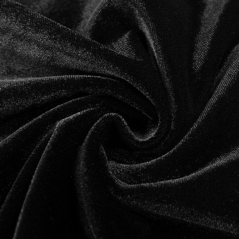 Off-Shoulder Velvet Midi Dress H6122