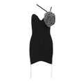 One Shoulder Beaded Asymmetric Dress H6138