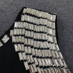 One Shoulder Chain Detail Mini Dress H6321