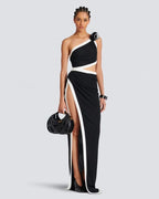 One Shoulder Cutout Maxi Dress H6351
