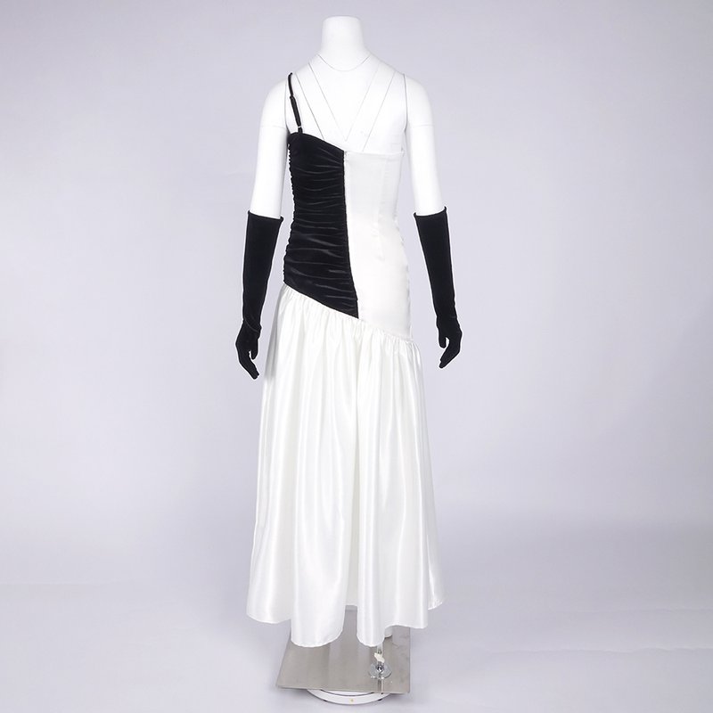 One-Shoulder Cutout Satin Gown H6691