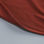 One Shoulder Draped Brown Maxi Dress H6893
