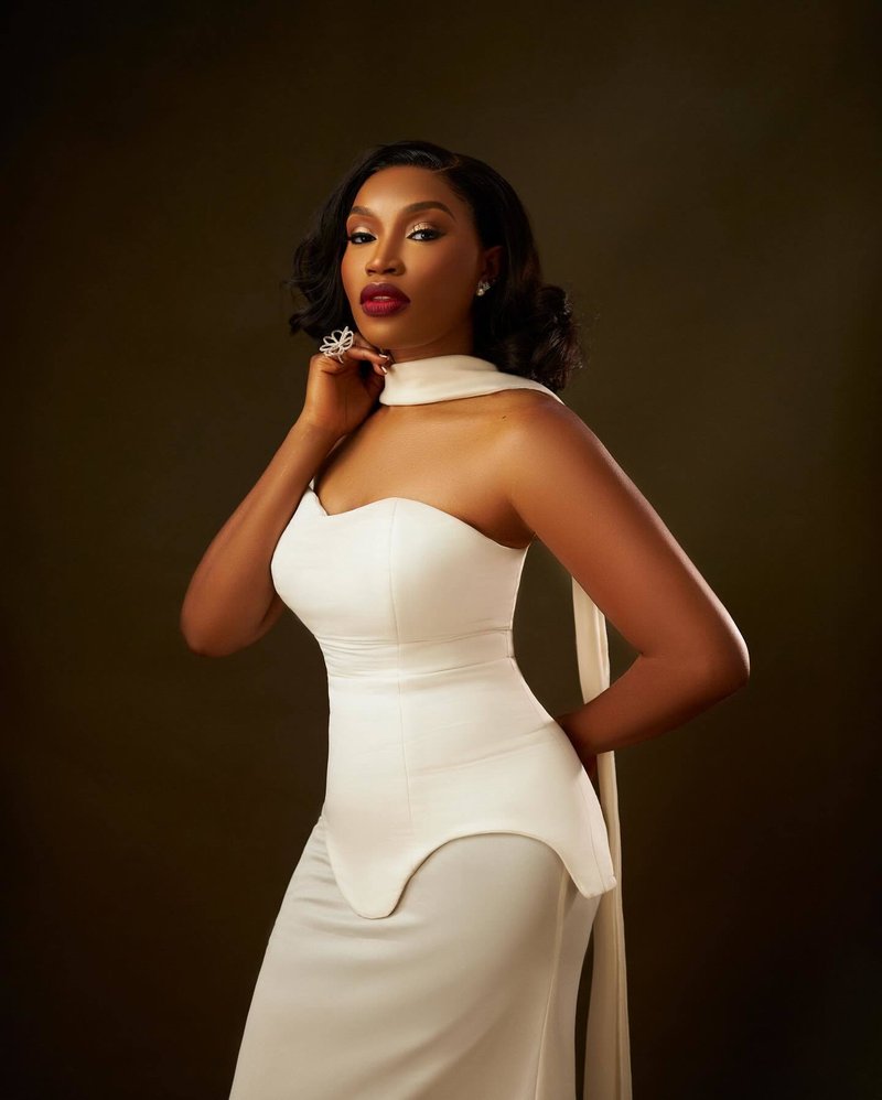 One Shoulder Draped Gown H6443