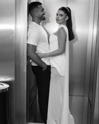 One Shoulder Draped Gown H6443