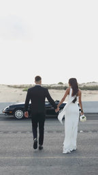 One Shoulder Draped Gown H6443