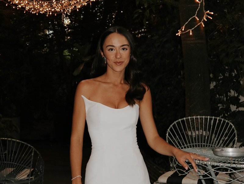 One Shoulder Draped Gown H6443