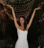 One Shoulder Draped Gown H6443