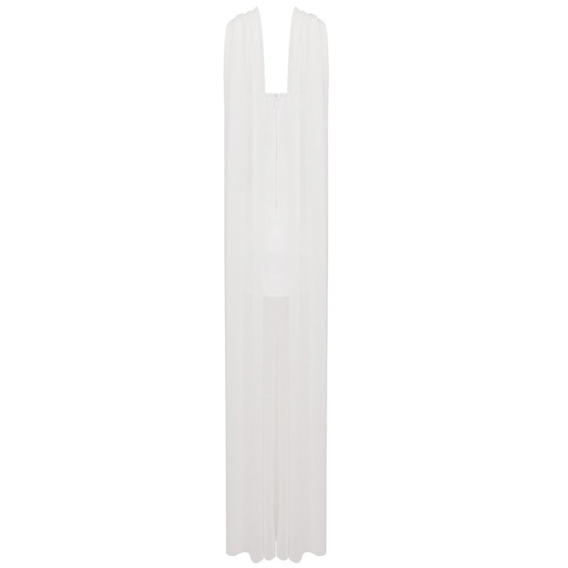 One Shoulder Draped Gown H6443