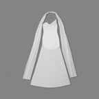 One Shoulder Draped Gown H6443