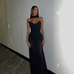 One Shoulder Draped Gown H6443