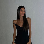 One Shoulder Draped Gown H6443