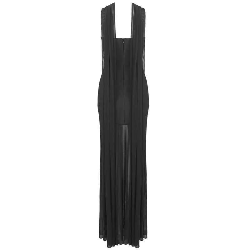 One Shoulder Draped Gown H6443
