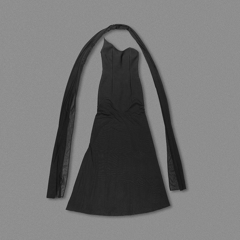 One Shoulder Draped Gown H6443