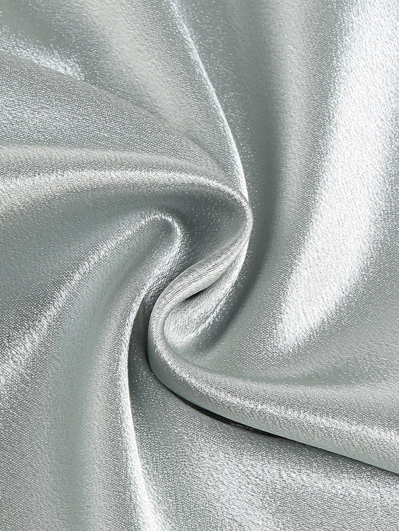 One Shoulder Draped Satin Midi Dress H6185