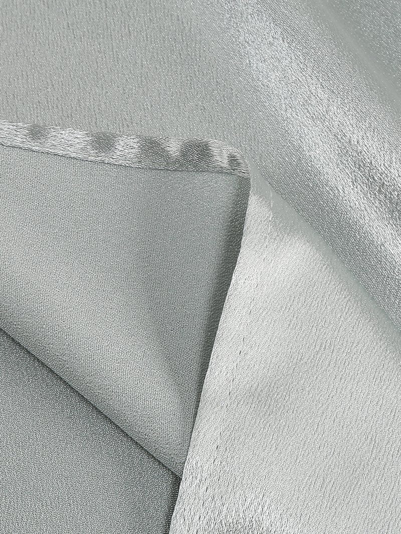 One Shoulder Draped Satin Midi Dress H6185