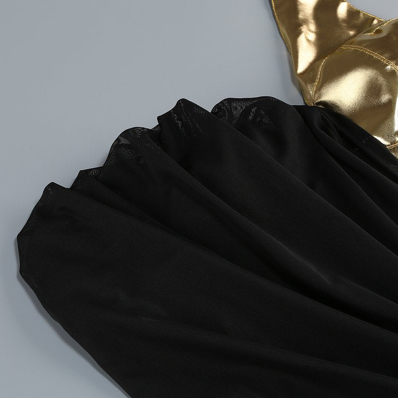 One-Shoulder Draped Velvet Maxi Dress H7114