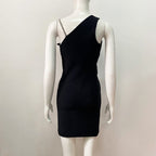 One Shoulder Floral Embellished Mini Dress H5945