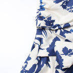 One Shoulder Floral Ruffle Maxi Dress H6272