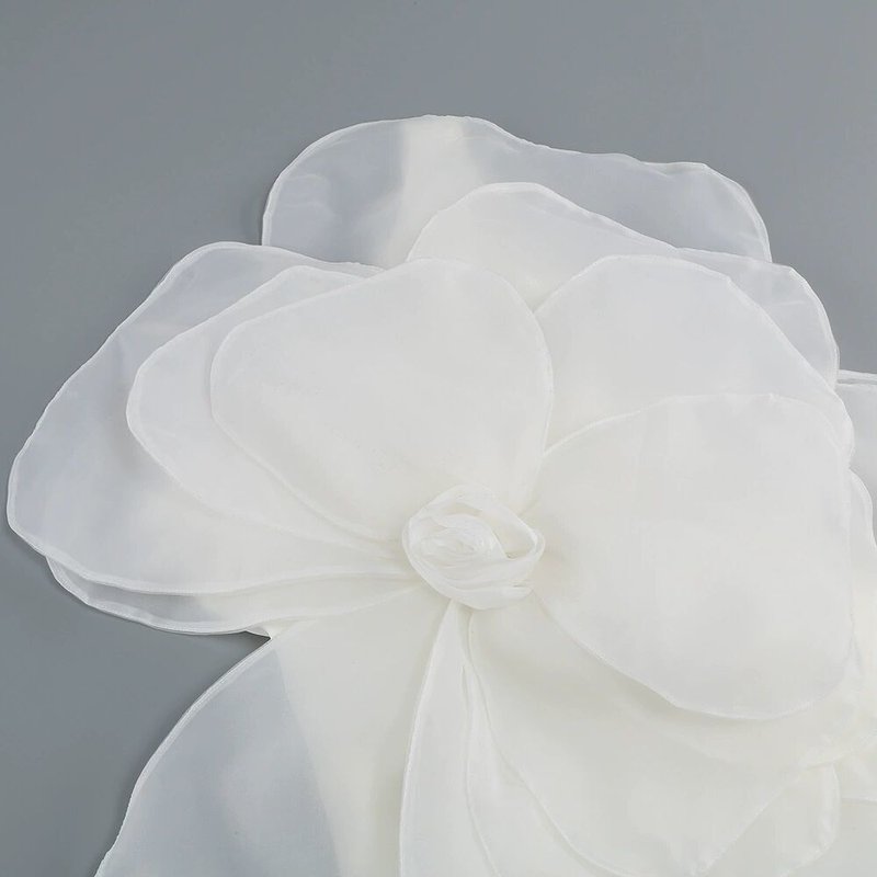 One Shoulder Flower Mini Dress H6052