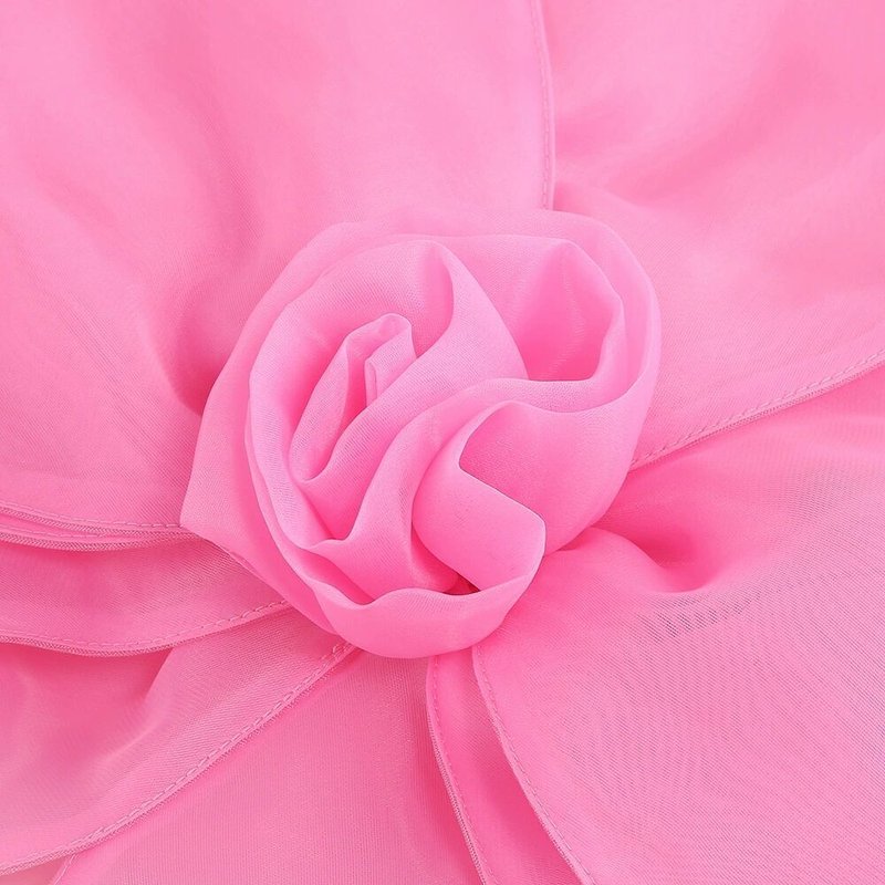 One Shoulder Flower Mini Dress H6052