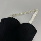 One Shoulder Fringe Maxi Dress H6450