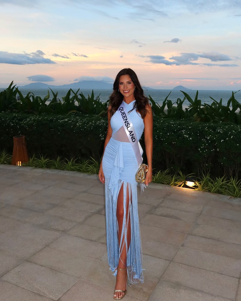 One Shoulder Fringe Maxi Dress H6886