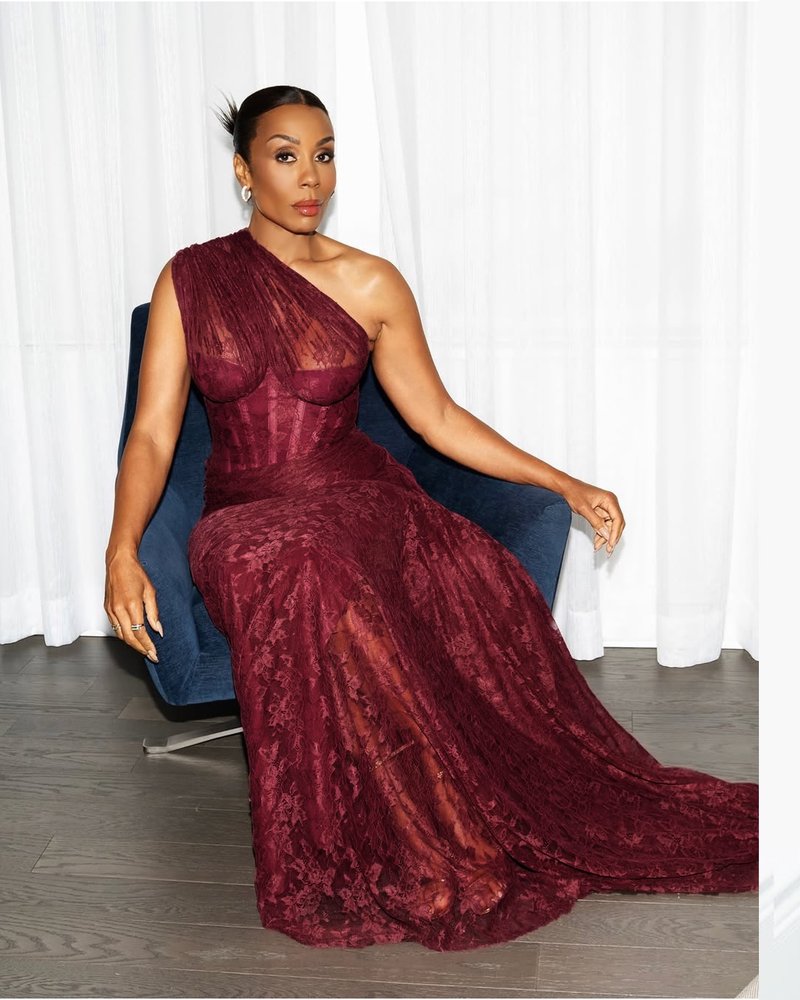 One Shoulder Lace Mermaid Gown H7025