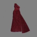 One Shoulder Lace Mermaid Gown H7025