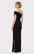 One Shoulder Ruched Red Maxi Dress H6345