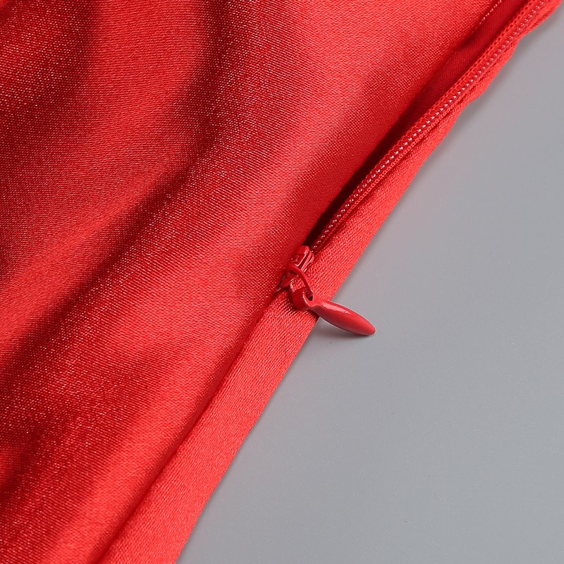 One Shoulder Satin Mini Dress H6700