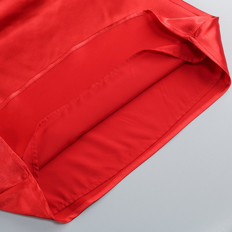 One Shoulder Satin Mini Dress H6700