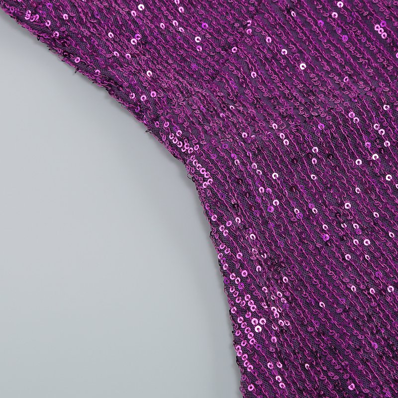 One Shoulder Sequin Maxi Dress H6170